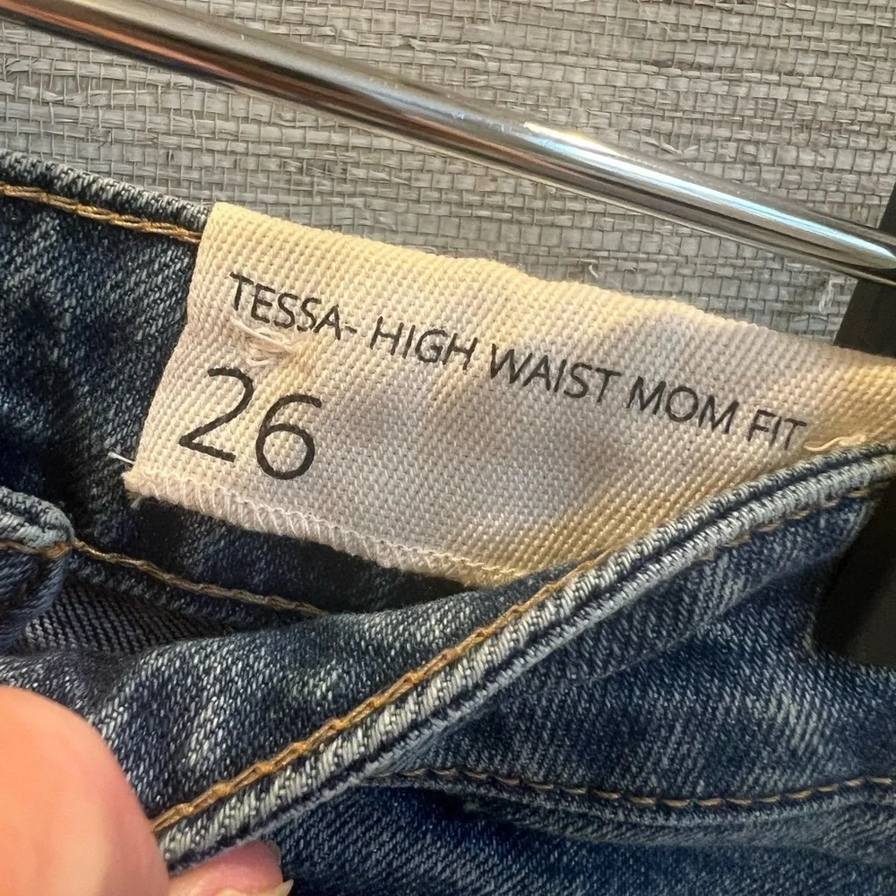 NWT new 26 Anthropologie unpublished Tessa denim Bermuda shorts jean dark - Picture 8 of 17